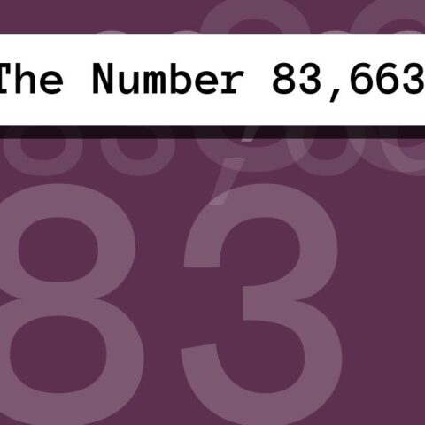 About The Number 83,663