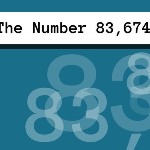 About The Number 83,674