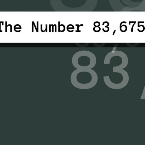 About The Number 83,675
