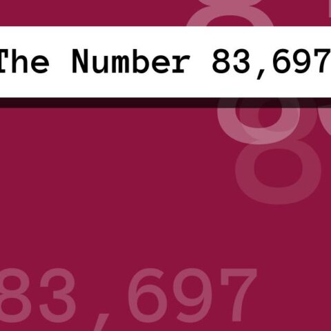 About The Number 83,697
