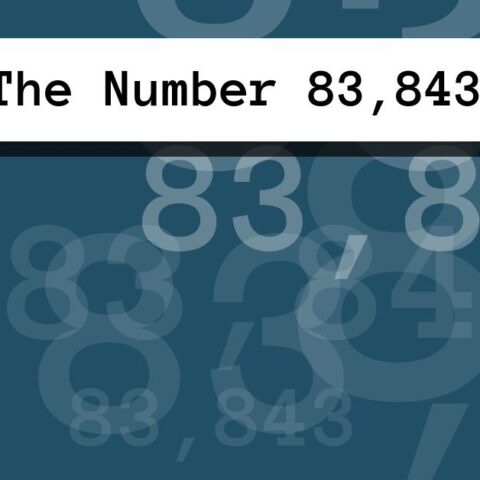 About The Number 83,843