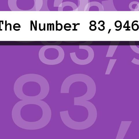 About The Number 83,946