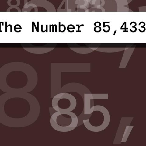 About The Number 85,433