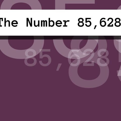 About The Number 85,628