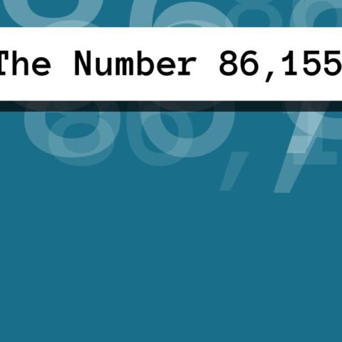 About The Number 86,155