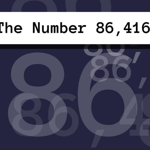 About The Number 86,416