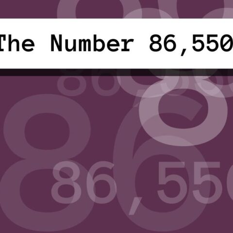 About The Number 86,550