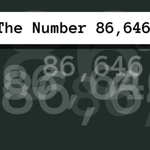 About The Number 86,646