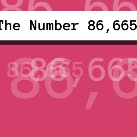 About The Number 86,665