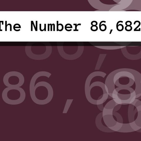 About The Number 86,682