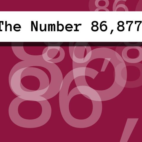 About The Number 86,877