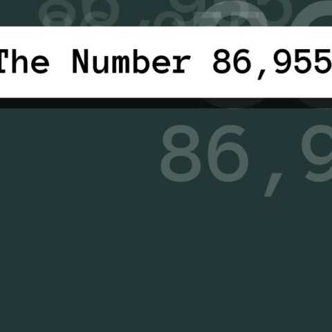 About The Number 86,955