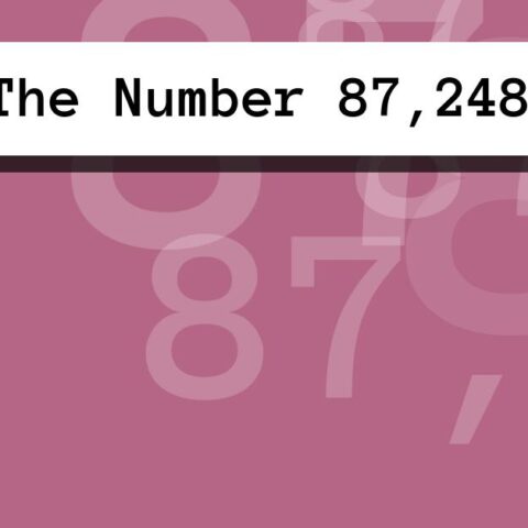 About The Number 87,248