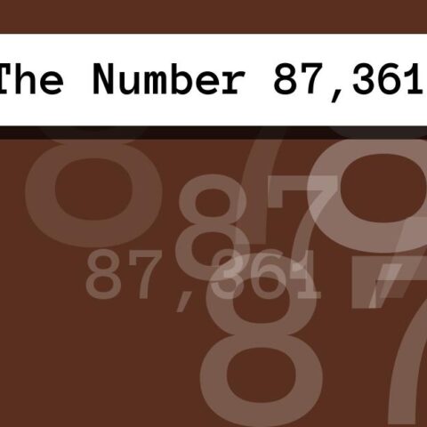 About The Number 87,361