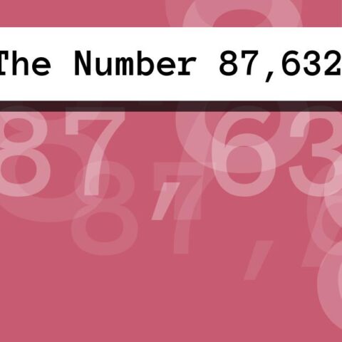 About The Number 87,632