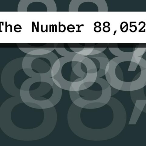 About The Number 88,052