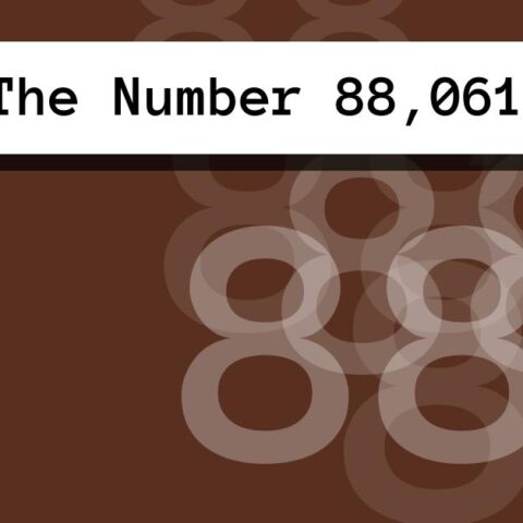 About The Number 88,061