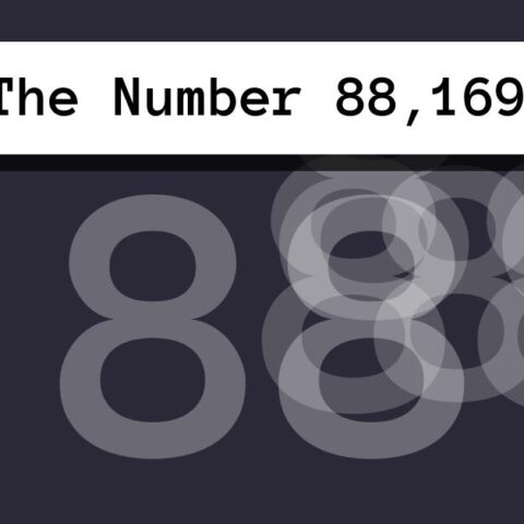About The Number 88,169