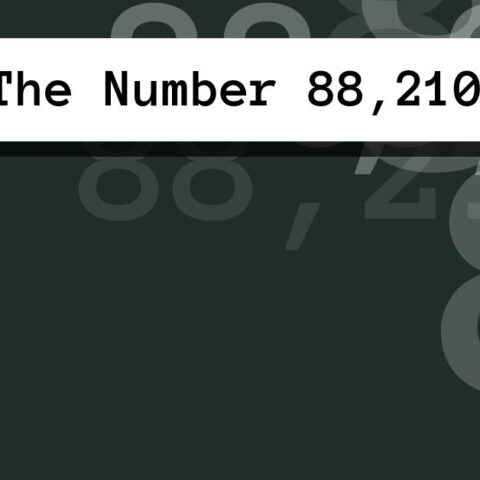About The Number 88,210