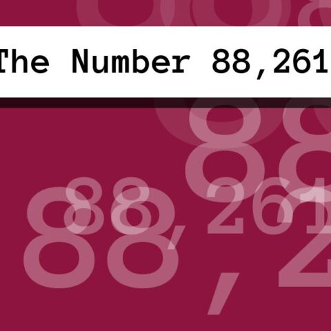 About The Number 88,261