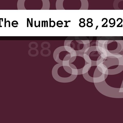 About The Number 88,292