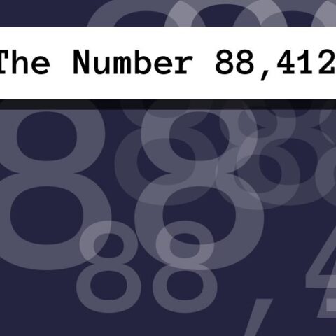 About The Number 88,412