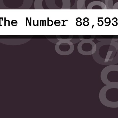 About The Number 88,593
