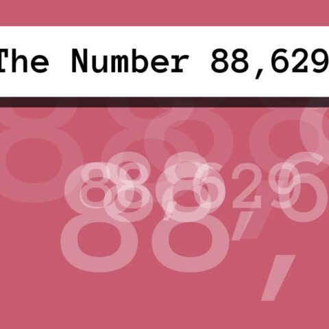 About The Number 88,629
