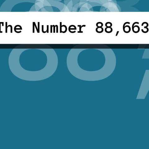 About The Number 88,663