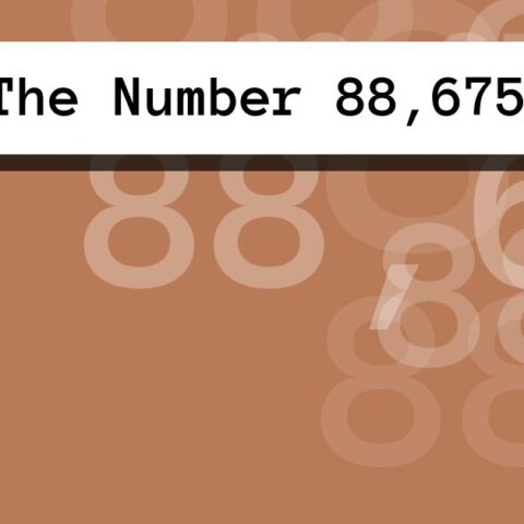 About The Number 88,675