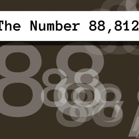 About The Number 88,812