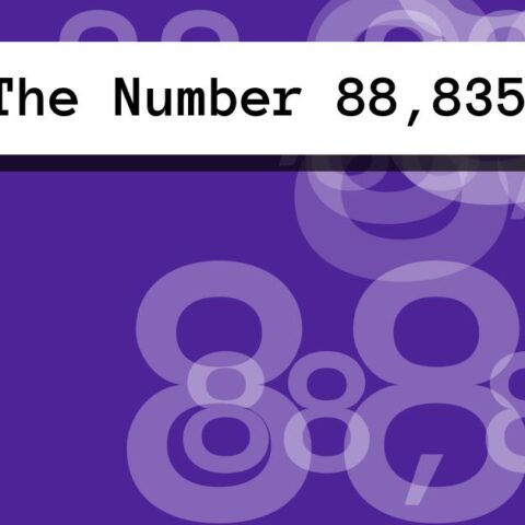 About The Number 88,835