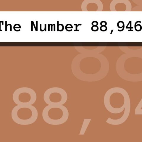 About The Number 88,946