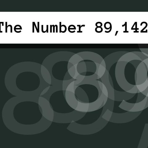 About The Number 89,142