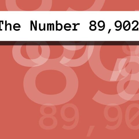 About The Number 89,902