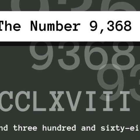 About The Number 9,368