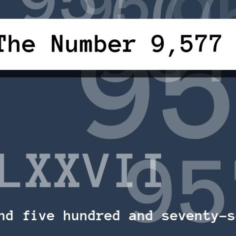 About The Number 9,577