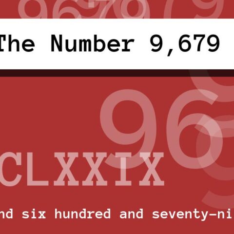 About The Number 9,679
