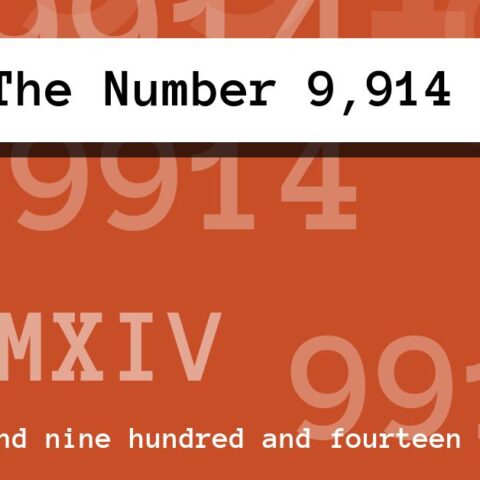 About The Number 9,914