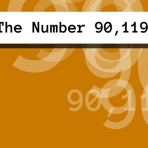 About The Number 90,119