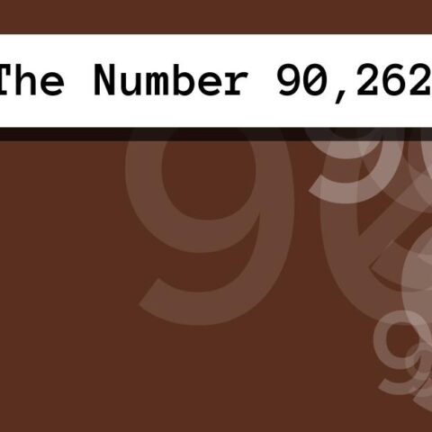 About The Number 90,262