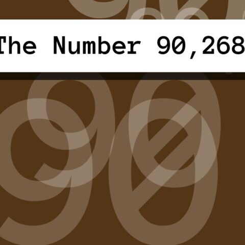 About The Number 90,268