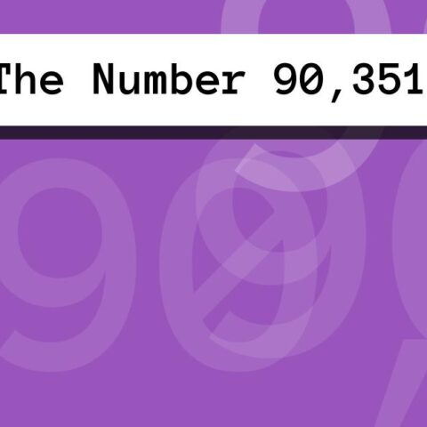 About The Number 90,351