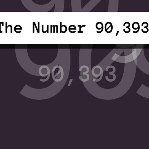 About The Number 90,393
