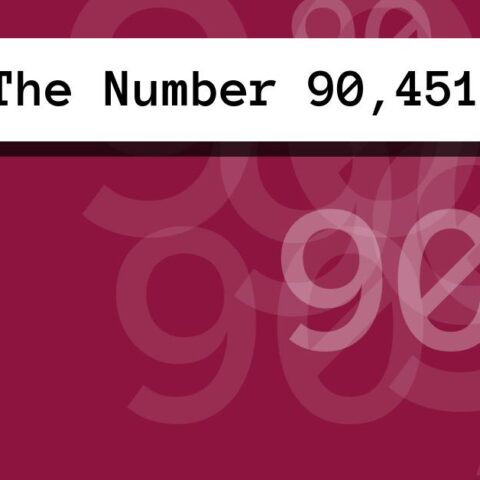 About The Number 90,451