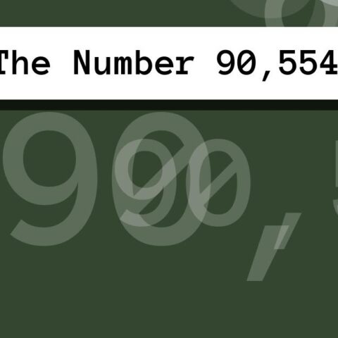 About The Number 90,554