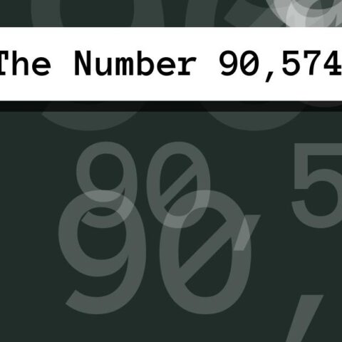 About The Number 90,574