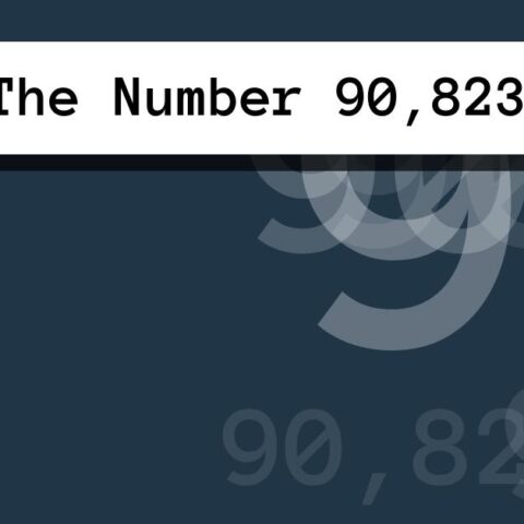 About The Number 90,823