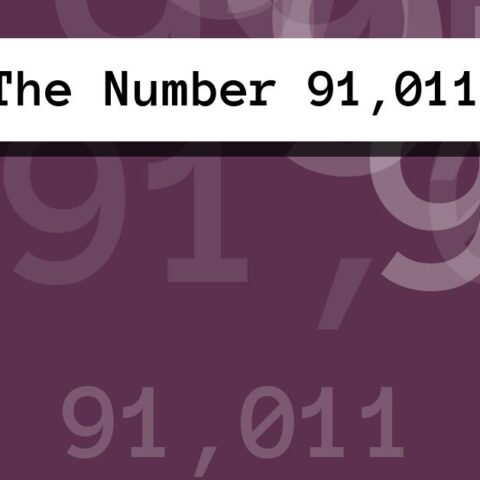 About The Number 91,011