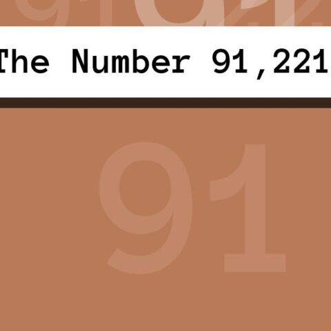 About The Number 91,221